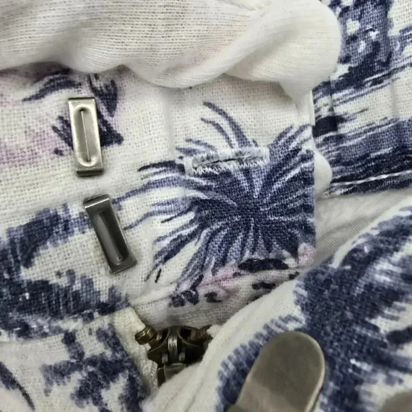 Abercrombie Fitch Women's Tropical Pants Linen Blend Size S Short Wide Leg - Picture 6 of 11